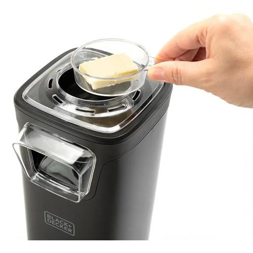 Aparat pentru preparat popcorn Black&Decker BD-BXPC1100E, 1100 W, sistem de gatit cu aer cald, Negru