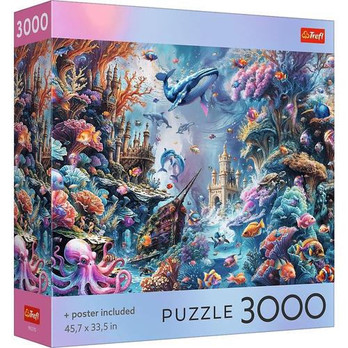 Puzzle Trefl Colectia SUA Viata Subacvatica, poster inclus, 3000 de piese