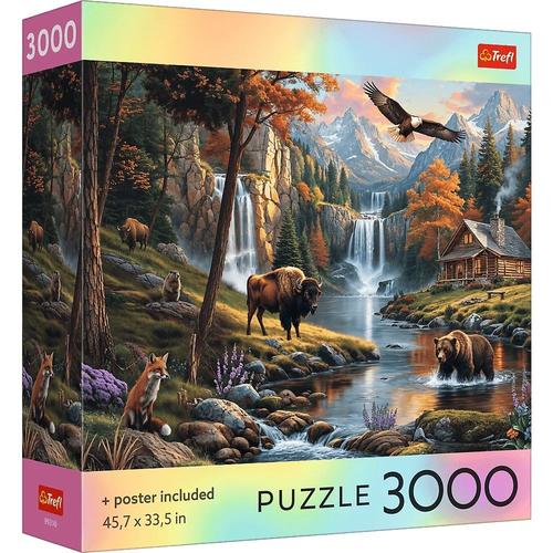 Puzzle Trefl Colectia SUA Natura Salbatica, poster inclus, 3000 de piese