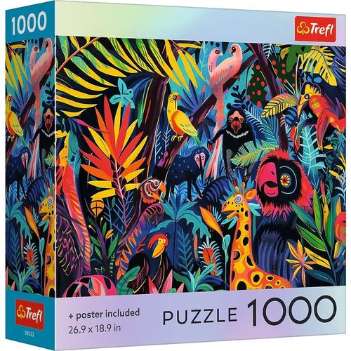 Puzzle Trefl Colectia SUA in Jungla, poster inclus, 1000 de piese