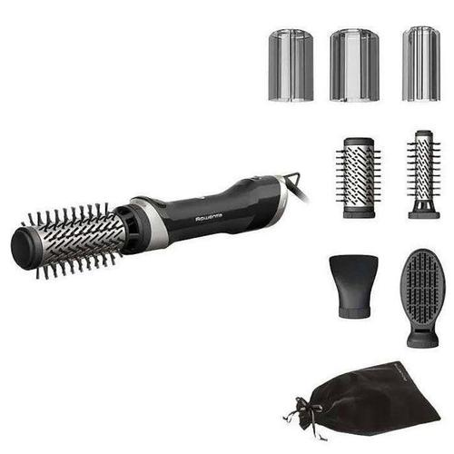 Perie rotativa cu aer cald Rowenta Brush Activ UB9540F0, 1000 W, 2 viteze, Jet de aer rece, Invelis ceramic (Argintiu/Negru)
