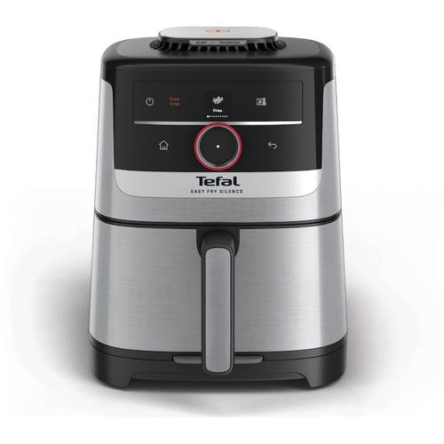Friteuza cu aer cald Tefal Easy Fry Silence EY572DE1, 1670 W, 5l, 11 programe, pana la 220°C, afisaj digital, functie mentinere cald (Argintiu/Negru)