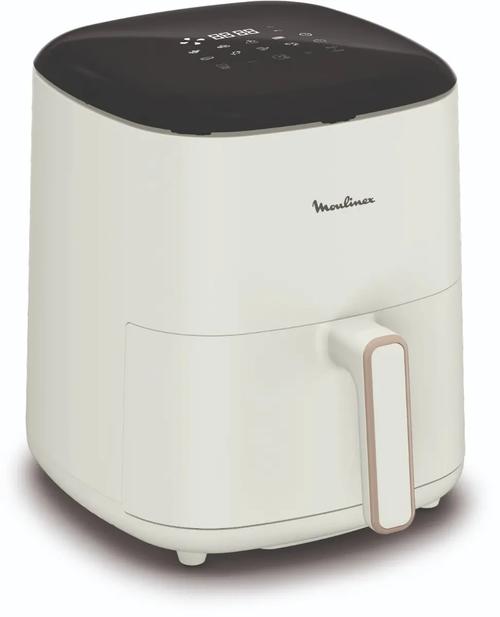 Friteuza cu aer cald Moulinex EZ245A20, capacitate 5 L, 1500 W, tehnologie de gatire fara ulei, circulatie rapida a aerului, control mecanic, functii multiple de prajire si coacere (Alb)
