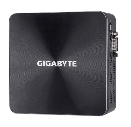 Calculator Barebone Gigabyte BRIX s GB-BRi3H-10110 (rev. 1.0) - Ultra Compact PC Kit, Procesor Intel Core i3-10110U, 2 cores, 2.1 GHz up to 4.1GHz, 4MB, fara memorie RAM, fara stocare, Intel UHD Graphics 620, No OS (Negru)