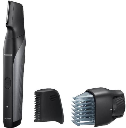 Trimmer pentru parul corporal Panasonic ER-GK80-S503, lavabil, accesoriu pentru zone sensibile (Negru/Argintiu)