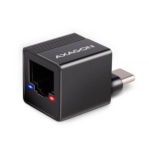 Adaptor placa de retea Axagon ADE-MINIC, USB-C 3.2 Gen 1, RJ-45 (Negru)
