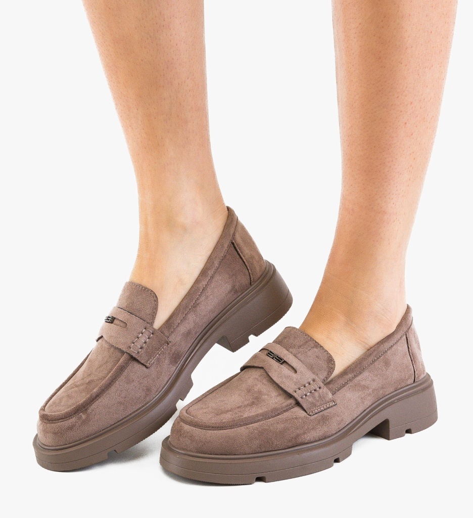 Pantofi casual dama Corsera Khaki