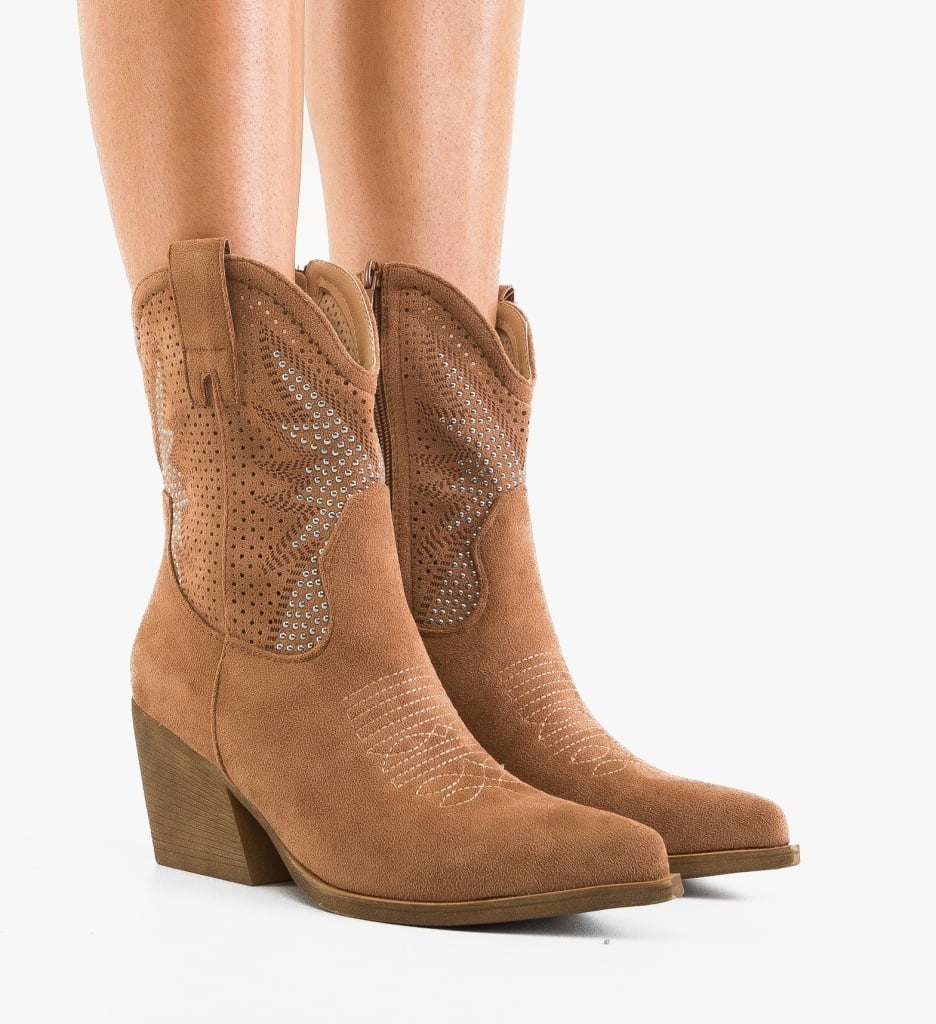 Botine dama Buroca Camel