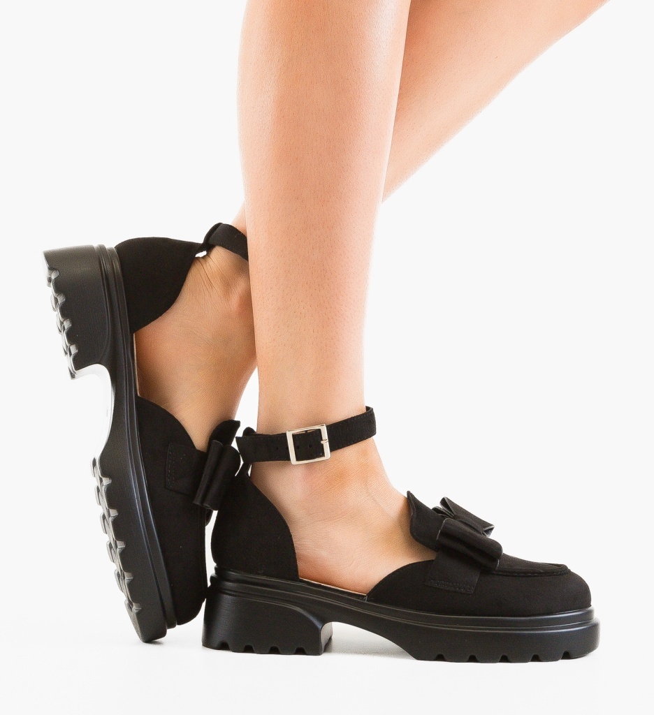 Pantofi casual dama Caradon Negri