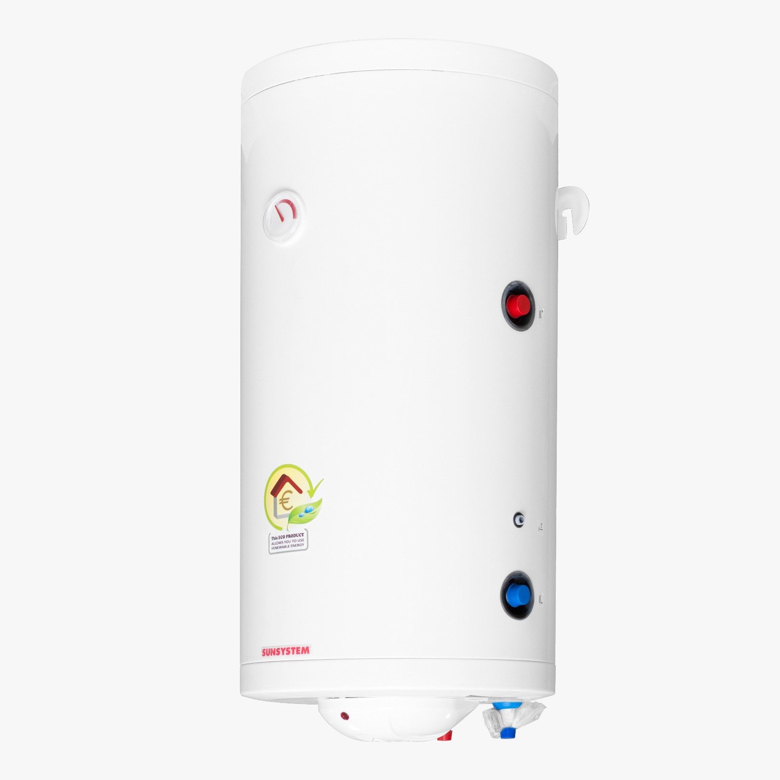 Boiler termoelectric Sunsystem MB-NL2 S1 80 cu o serpentina, 80 litri, putere  serpentina 8.22 kw, putere  electrica 3 KW, serpentina pe partea dreapta, reglaj extern al temperaturii, izolatie termica