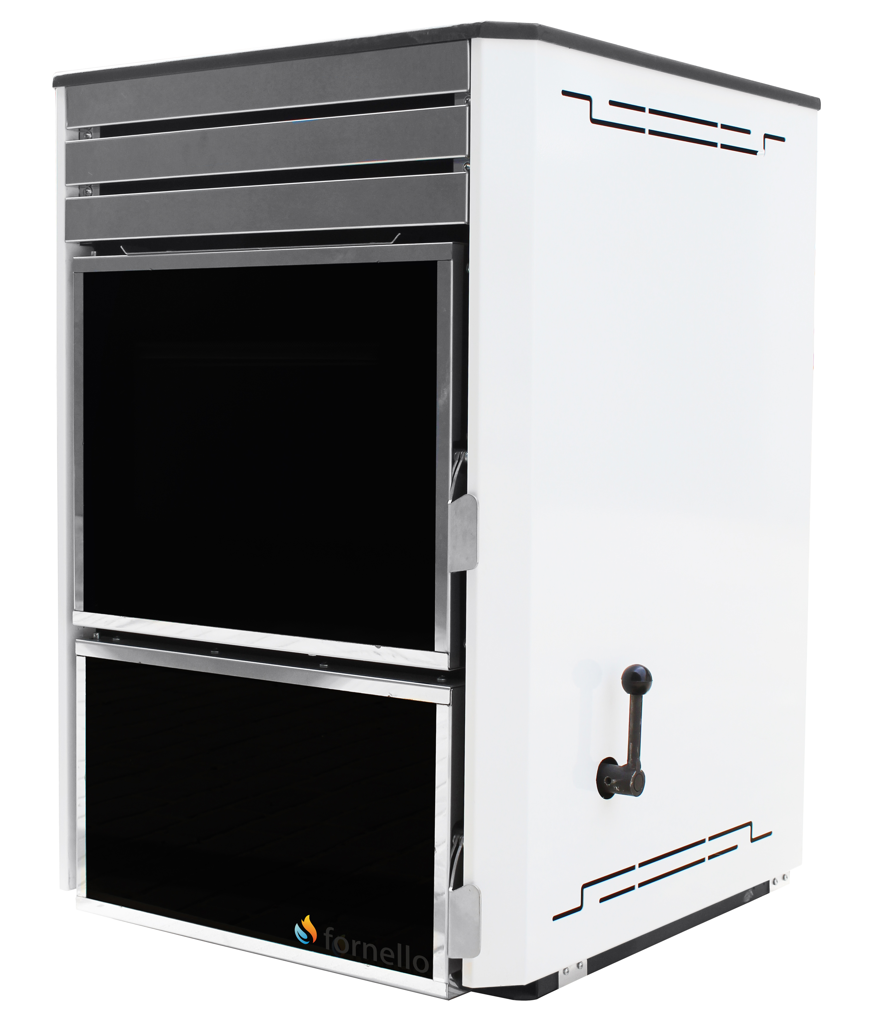 Termosemineu Fornello Dila Eco 29 kw pe combustibil solid ( lemn,carbune,bricheti ), pompa circulare grundfos, termometru, termostat, regulator tiraj, gratar ardere fonta, curatare facila gratar ardere