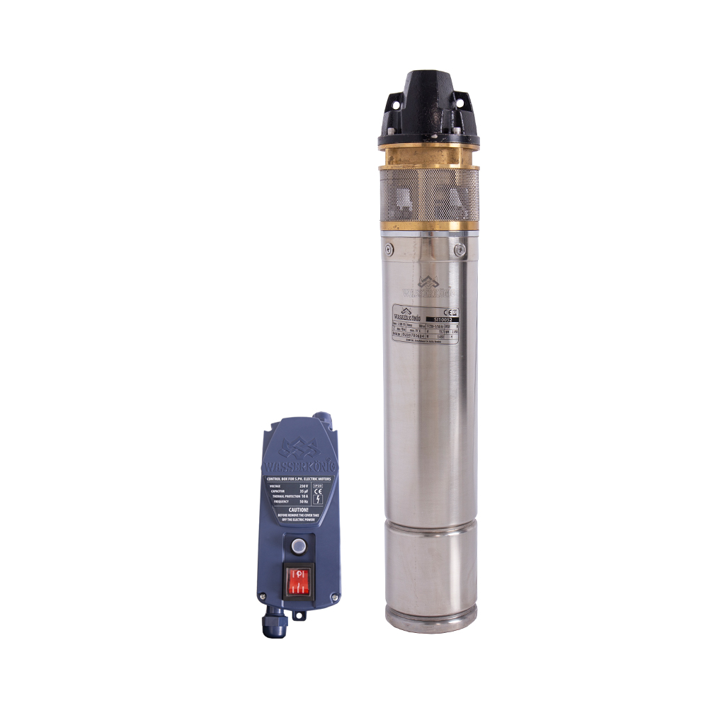 Pompa submersibila periferica Wasserkonig SI10052, diametru 4"", putere 1450 W, debit 3100 l/h, inaltime refulare 100 m
