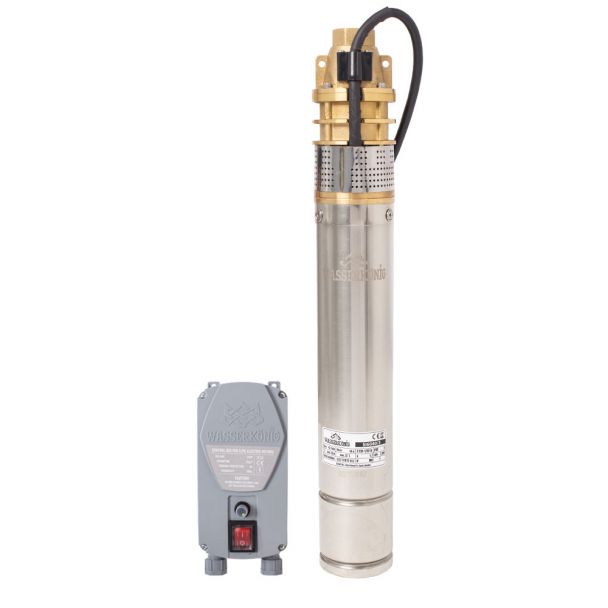 Pompa submersibila periferica Wasserkonig SI6040/3, diametru 3"", putere 900 W, debit 2400 l/h, inaltime refulare 60 m