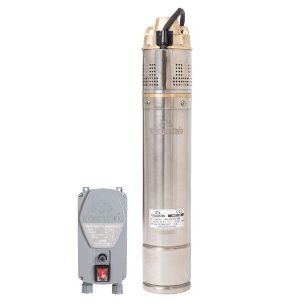 Pompa submersibila periferica Wasserkonig XW33128, diametru 4"", 1600 W, debit 3150 l/h, inaltime refulare 128 m