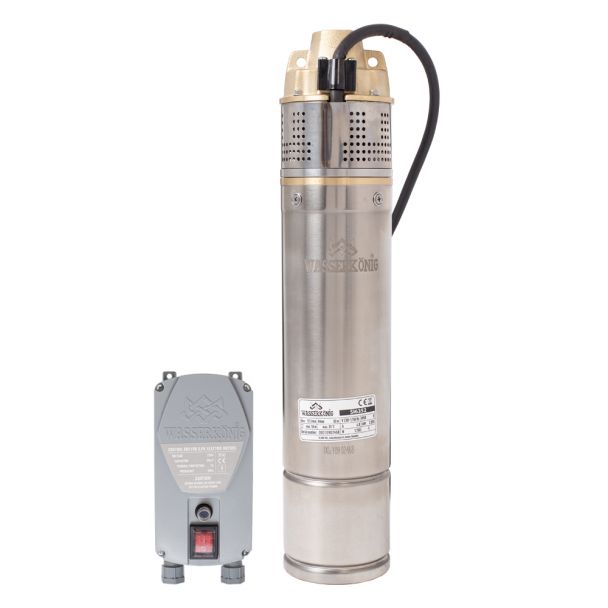 Pompa submersibila periferica Wasserkonig SI6352, diametru 4"", 1150 W, debit 3120 l/h, inaltime refulare 63 m