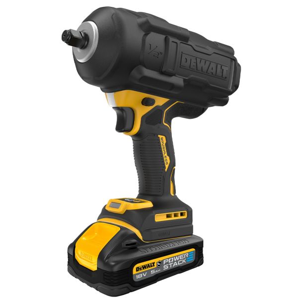 Masina de insurubat cu impact DeWalt DCF961H2G, patrat 1/2"", strangere maxim 1626 Nm, cu 2 acumulatori Powerstack tip G 18V / 5.0Ah si incarcator in insert pentru sertare