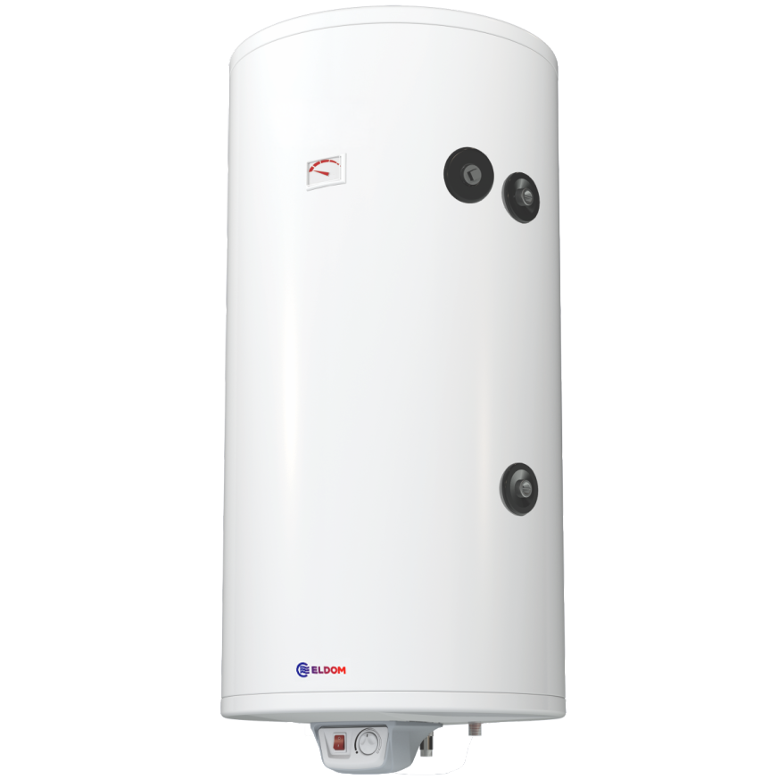 Boiler termoelectric cu o serpentina, Eldom GREEN LINE WVM20059FSR, 200 Litri, 3 Kw, serpentina pe partea dreapta