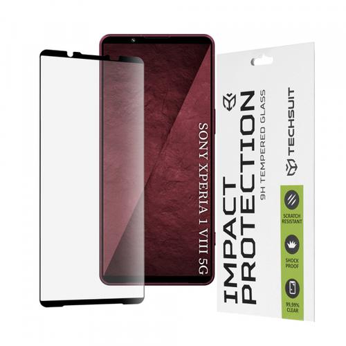 Folie de protectie Ecran Techsuit pentru Sony Xperia 1 VIII, Sticla Securizata, 111D, Neagra