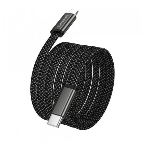 Cablu Date si Incarcare USB-C - USB-C Borofone BX124 Peace, 30W, 1m, Negru