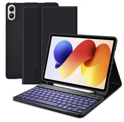 Husa Cu Tastatura pentru Xiaomi Poco Pad M1 / Redmi Pad 2 Pro, Tech-Protect, SC PEN, Neagra