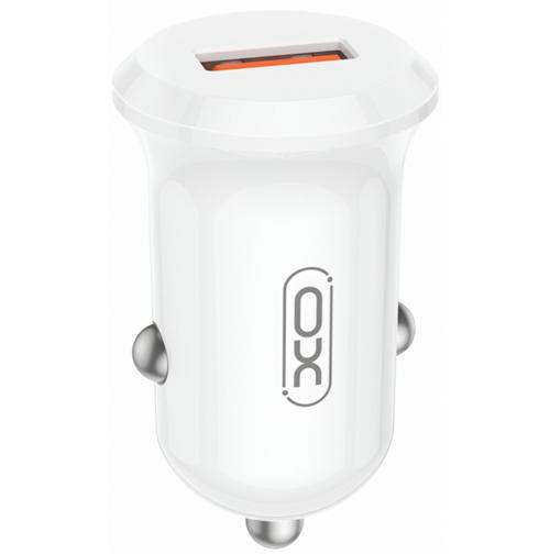 Incarcator Auto XO Design CC68, 18W, 3A, 1 x USB-A (Alb)
