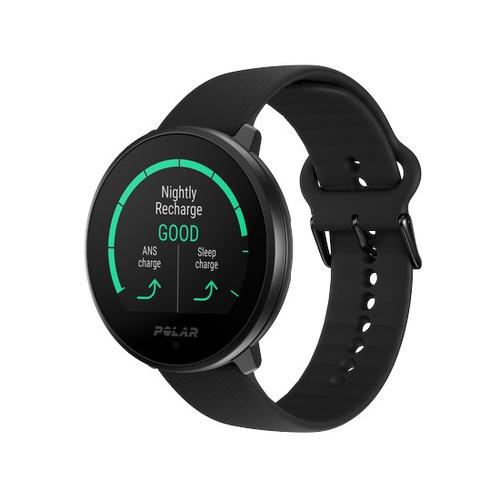 Smartwatch Polar UNITE, Marime S-L, Curea silicon, Display IPS TFT 1.2inch, Bluetooth LE, Rezistent la apa WR30 (Negru)