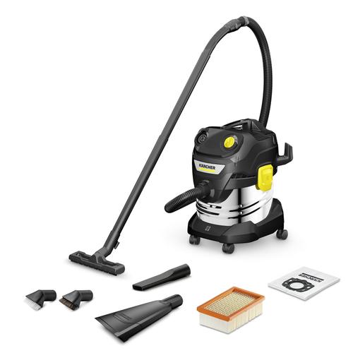 Aspirator Karcher WD 4 S Go!Further, Umed-Uscat, 1100 W, 240 mbar, 55 l/s (Negru)