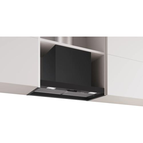 Hota incorporabila Bosch DBB63BC60, Putere de absorbtie 384 mc/h, Iluminare LED, Control mecanic, Clasa D, 60 cm (Negru)