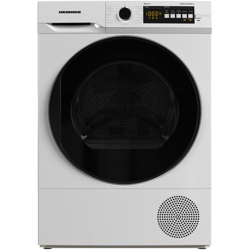 Uscator de rufe Heinner HHPD-V8T2KA++, Pompa de caldura, 8 kg, 15 programe, Clasa E, Display LED, Purebeam+, Iluminat cuva, Usa reversibila, Indicator curatare filtru scame, Indicator rezervor colectare apa plin, Blocare acces copii, (Alb)
