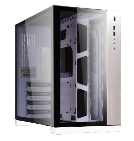 Carcasa Lian Li O11 Dynamic Mini, Mini Tower, fara sursa, ATX (Alb)