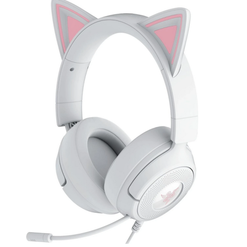Casti Gaming Razer Kraken Kitty V3 X, Wired, Jack 3.5 mm (Alb/Roz)