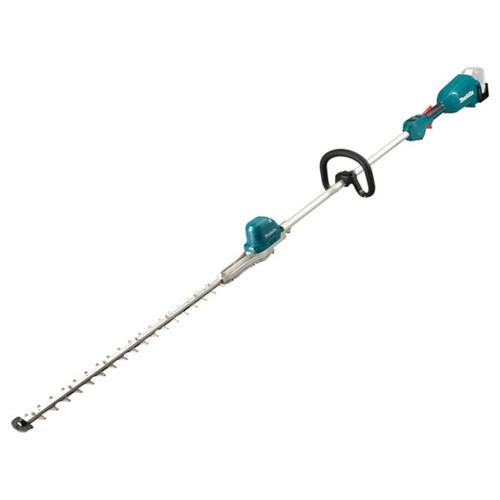 Foarfeca pentru tuns gard viu la inaltime pe acumulator Makita DUN600LZ, 18 V, motor fara perii, lungime lama 60 cm, diametru maxim taiere 23.5 mm, 3 trepte de viteza, fara incarcator si acumulator in setul de livrare