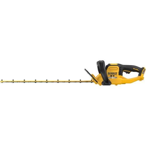 Foarfeca electrica pe acumulator pentru tuns gard viu DeWALT DCMHT573N, 18V/54V XR Flexvolt, motor fara perii, lungime lama 65 cm, distanta intre dinti 31 mm, autonomie pana la 75 minute, fara incarcator si acumulator in setul de livrare
