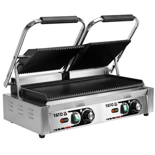 Gratar de contact cu caneluri duble Yato YG-04560, 58 cm, 3.6KW