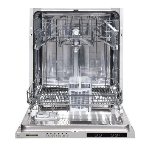 Masina de spalat vase incorporabila Heinner HDW-BI6613AID+++, 13 seturi, 6 programe, Display LED, Aquastop, Clasa D, 60 cm (Alb)