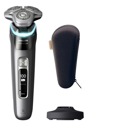 Aparat de ras electric Philips i9000 Prestige XP9202/10, Wet & Dry, SkinIQ, Autonomie 60 minute, Capat flexibil 360, Acoperire Hydro SkinGlide (Gri)