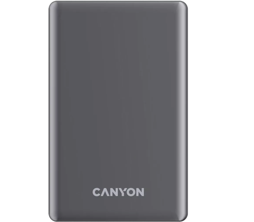 Baterie externa CANYON OnPower 505 slim Magsafe, 5000 mAh  (Gri)