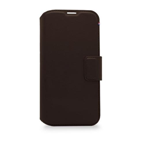 Husa din piele naturala Decoded Detachable Wallet MagSafe compatibila cu iPhone 14 Plus, Maro