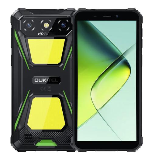 Telefon Mobil Oukitel G5, Procesor Unisoc T310 Octa-Core, LCD 6inch, 4GB RAM, 64GB Flash, Camera 13 MP, Wi-Fi, 4G, Dual SIM, Android (Negru/Verde)