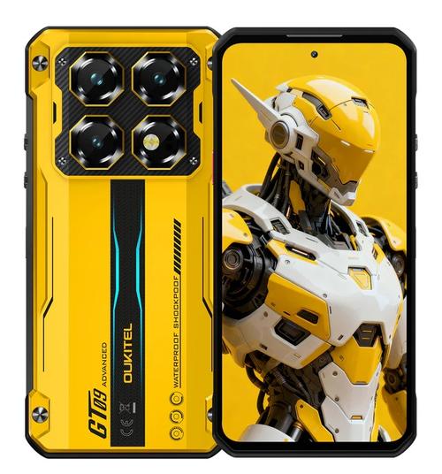 Telefon Mobil Oukitel WP60, Procesor MediaTek Dimensity 7025 Octa-Core, Ecran Capacitive touchscreen 7.2inch, 16GB RAM, 512GB Flash, Camera Tripla 108 + 8 + 2 MP, 5G, Wi-Fi, Dual SIM, Android (Galben)