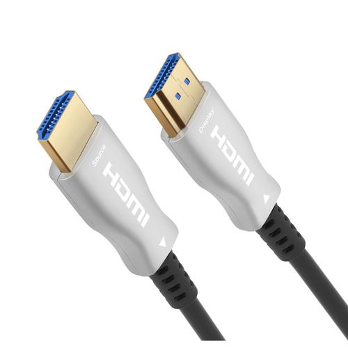 Cablu HDMI Optic, 18Gbps, 4K@60Hz, Active Optical (AOC), V2.0, conectori auriti, 100m, PremiumCord, kphdm2x100