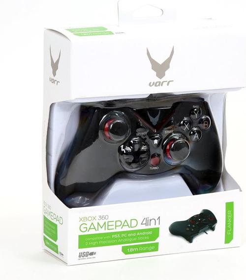 Controller Omega Varr Flanker OGPXBOXNEW, USB, 12 butoane, PC/PS3/Android/Xbox360 (Negru)