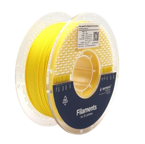 Filament Gembird 3DP-PLA1.75HY-01-Y, PLA, 1.75mm, 1kg (Galben)
