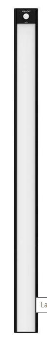 Lampa LED Yeelight YLCG004BK, Senzor miscare pentru dulap A40, 40 cm lungime (Negru)
