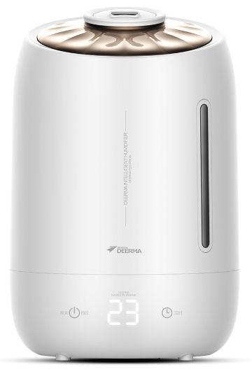Umidificator cu ultrasunete Deerma F600, 25 W, 5 l, 30 mp, 340 mml/h, Panel touch, Filtru carbon (Alb)