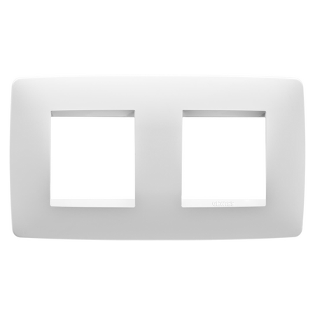 PLACA INTERNATIONALA ONE- DIN TEHNOPOLIMER VOPSIT - 2+2 MODULE ORIZONTALE - ALB SATINAT - CHORUSMART