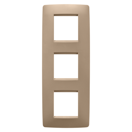 PLACA INTERNATIONALA ONE - IN TEHNOPOLIMER VOPSIT - 2+2+2 MODULE VERTICAL - CUPRU MOALE - CHORUSMART