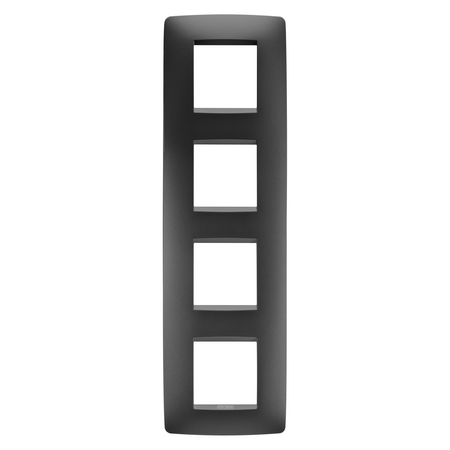 PLACA INTERNATIONALA ONE- TEHNOPOLIMER VOPSIT - 2+2+2+2 MODULE VERTICAL - NEGRU SATINAT - CHORUSMART