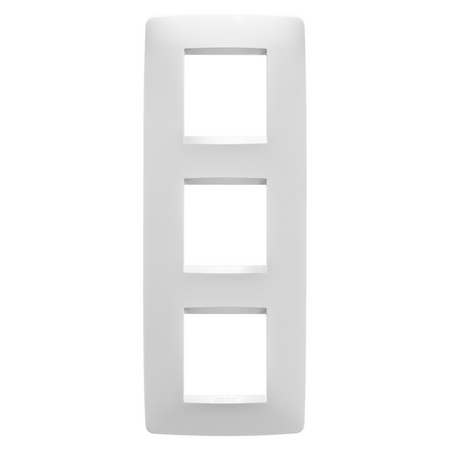 PLACA INTERNATIONALA ONE - IN TEHNOPOLIMER VOPSIT - 2+2+2 MODULE VERTICALE - ALB SATINAT - CHORUSMART