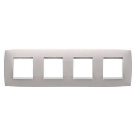 PLACA INTERNATIONALA ONE - IN TEHNOPOLIMER VOPSIT - 2+2+2+2 MODULE ORIZONTAL - BEJ NATURAL - CHORUSMART